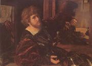 SAVOLDO, Giovanni Girolamo Portrait of the Artist (mk05) oil painting on canvas
